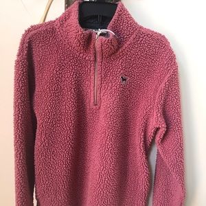 Sherpa soft pullover sweatshirt